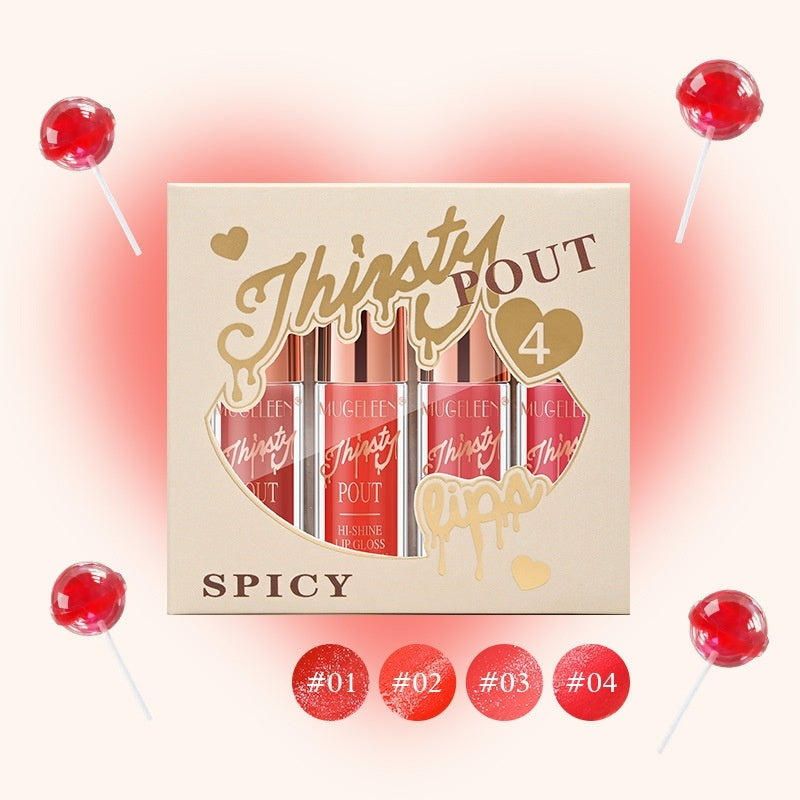 Liquid Lip Gloss And Lipstick Set